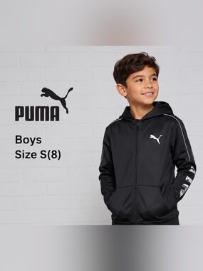Puma boys Black sweatshirt Hoodie/size S